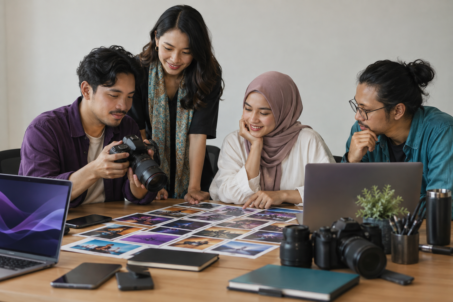 Tim pemasaran event merencanakan kampanye digital lintas kanal